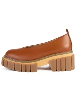 Leder-Ballerinas in Hellbraun>loft37 Outlet