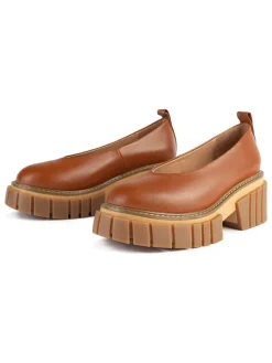 Leder-Ballerinas in Hellbraun>loft37 Outlet