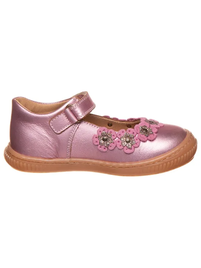 POM POM Ballerinas^Leder-Ballerinas in Lila