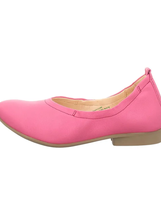 Think! Ballerinas^Leder-Ballerinas in Pink