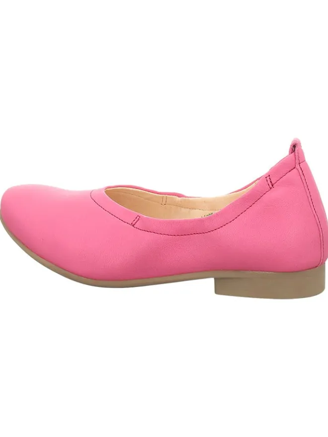 Think! Ballerinas^Leder-Ballerinas in Pink