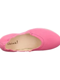 Think! Ballerinas^Leder-Ballerinas in Pink