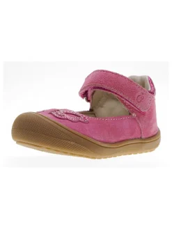 Leder-Ballerinas in Rosa>lamino