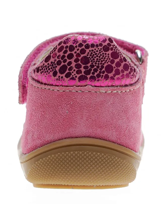 Leder-Ballerinas in Rosa>lamino