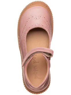 Leder-Ballerinas in Rosa><noscript><img width=