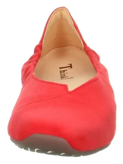 Think! Ballerinas^Leder-Ballerinas in Rot
