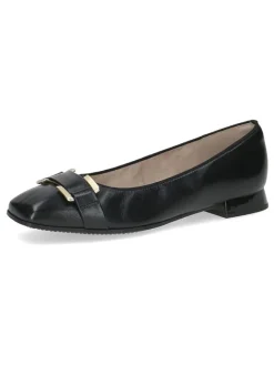 Leder-Ballerinas in Schwarz>Caprice New
