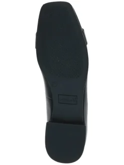 Leder-Ballerinas in Schwarz><noscript><img width=