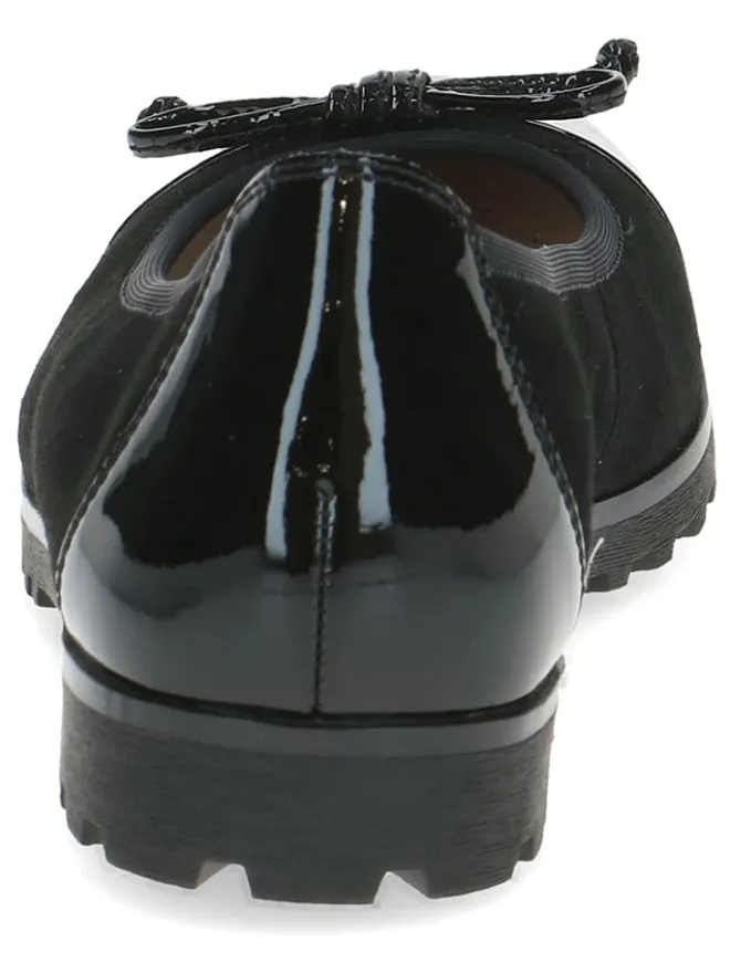 Leder-Ballerinas in Schwarz>Caprice Clearance