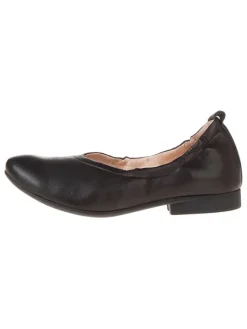 Think! Ballerinas^Leder-Ballerinas in Schwarz