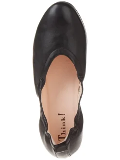 Think! Ballerinas^Leder-Ballerinas in Schwarz