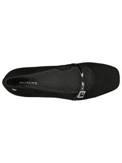 Wojas Ballerinas^Leder-Ballerinas in Schwarz