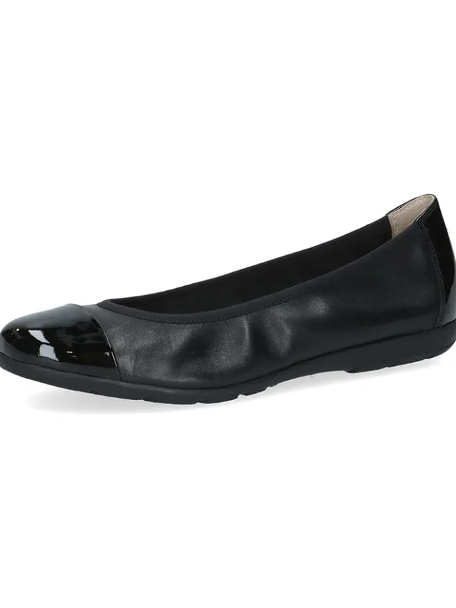 Leder-Ballerinas in Schwarz>Caprice Discount