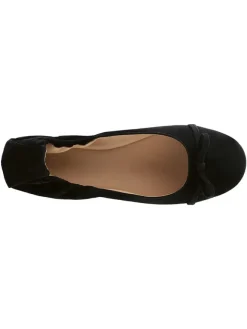 Leder-Ballerinas in Schwarz><noscript><img width=