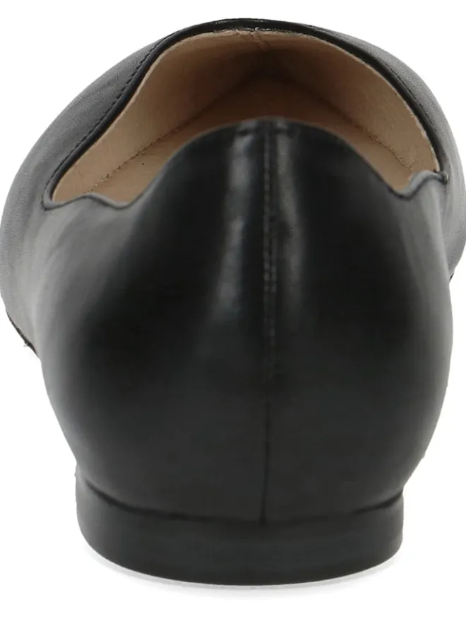 Leder-Ballerinas in Schwarz>Caprice Sale