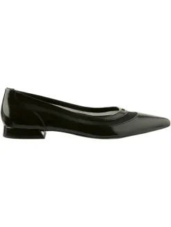 Leder-Ballerinas in Schwarz>Högl Discount