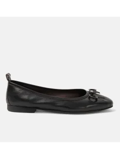 Leder-Ballerinas in Schwarz>Lazamani Discount