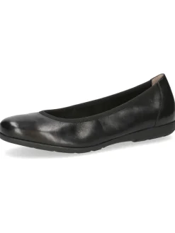 Leder-Ballerinas in Schwarz>Caprice Best