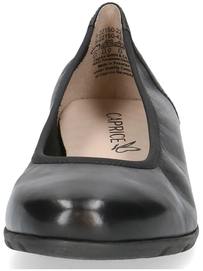 Leder-Ballerinas in Schwarz>Caprice Best