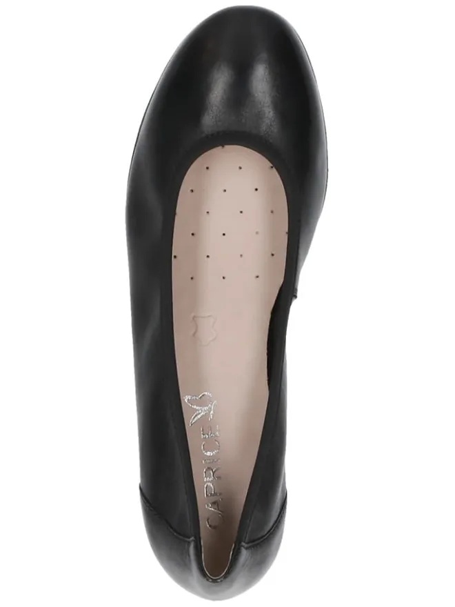 Leder-Ballerinas in Schwarz>Caprice Best