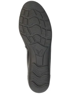 Leder-Ballerinas in Schwarz><noscript><img width=