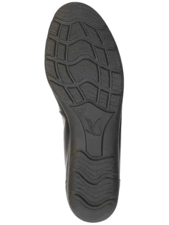 Leder-Ballerinas in Schwarz>Caprice Best