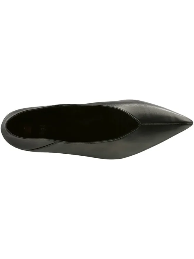 Leder-Ballerinas in Schwarz>Högl New