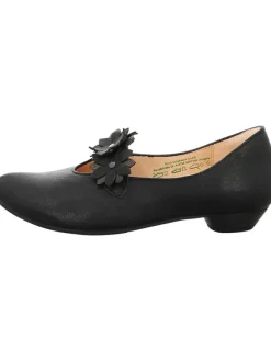 Leder-Ballerinas in Schwarz>Think! Hot