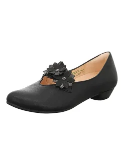 Leder-Ballerinas in Schwarz>Think! Hot