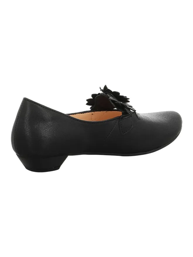 Leder-Ballerinas in Schwarz>Think! Hot