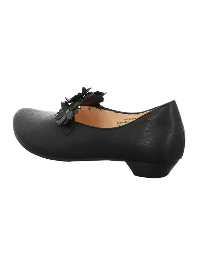 Leder-Ballerinas in Schwarz>Think! Hot