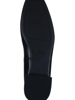 Leder-Ballerinas in Schwarz><noscript><img width=