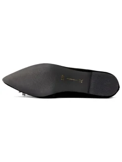 Leder-Ballerinas in Schwarz><noscript><img width=