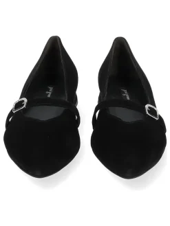 Paul Green Ballerinas^Leder-Ballerinas in Schwarz