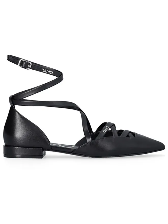 Liu Jo Ballerinas^Leder-Ballerinas in Schwarz