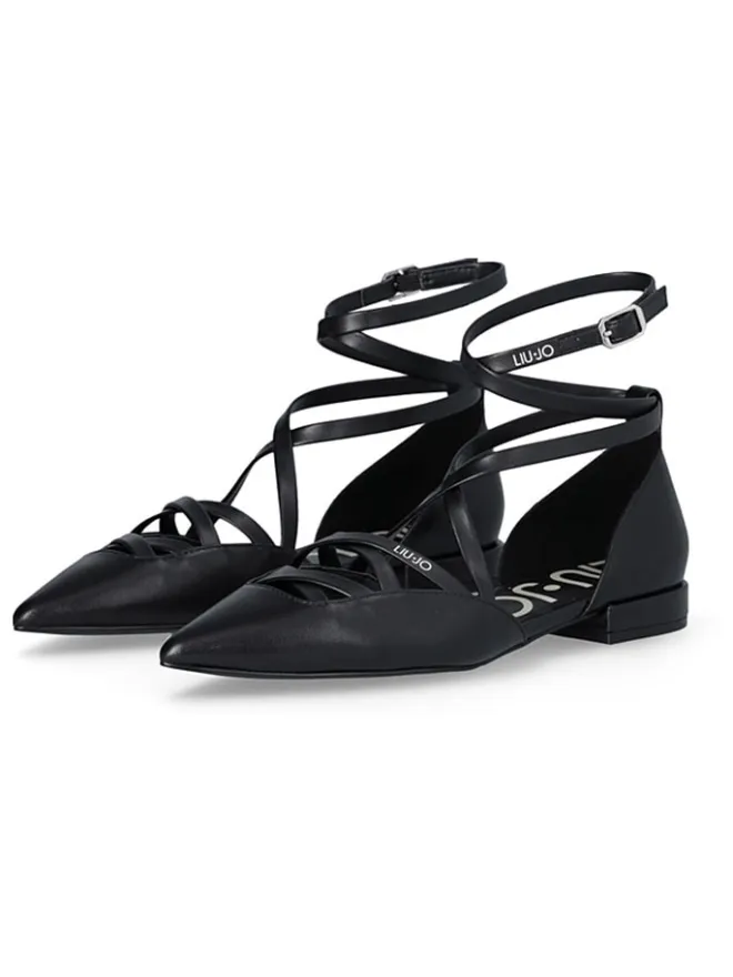 Liu Jo Ballerinas^Leder-Ballerinas in Schwarz