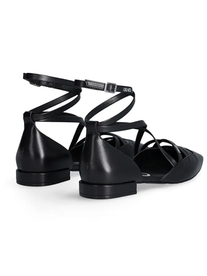 Liu Jo Ballerinas^Leder-Ballerinas in Schwarz
