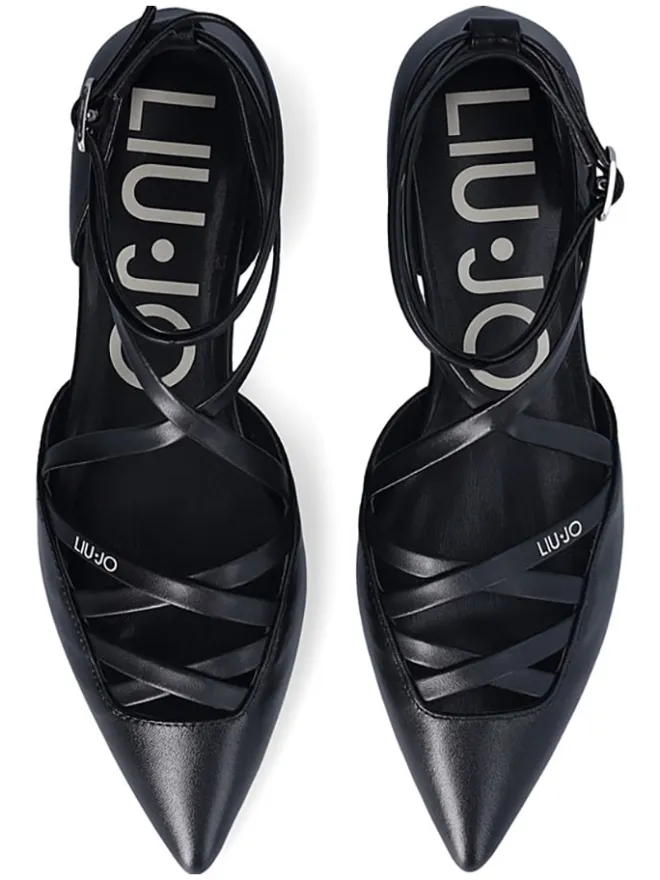 Liu Jo Ballerinas^Leder-Ballerinas in Schwarz