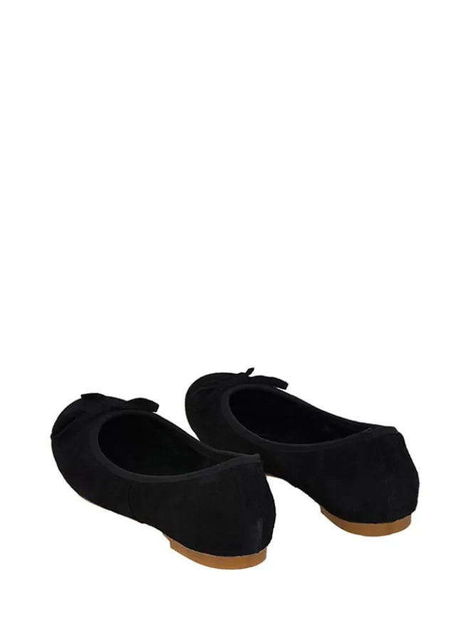 Leder-Ballerinas in Schwarz>Lizza Shoes New