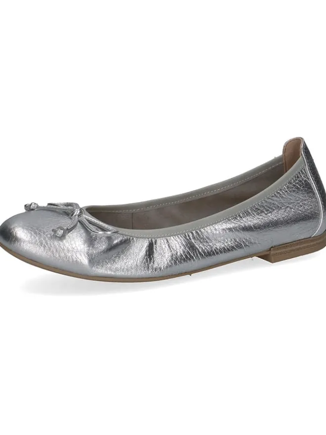 Caprice Ballerinas^Leder-Ballerinas in Silber