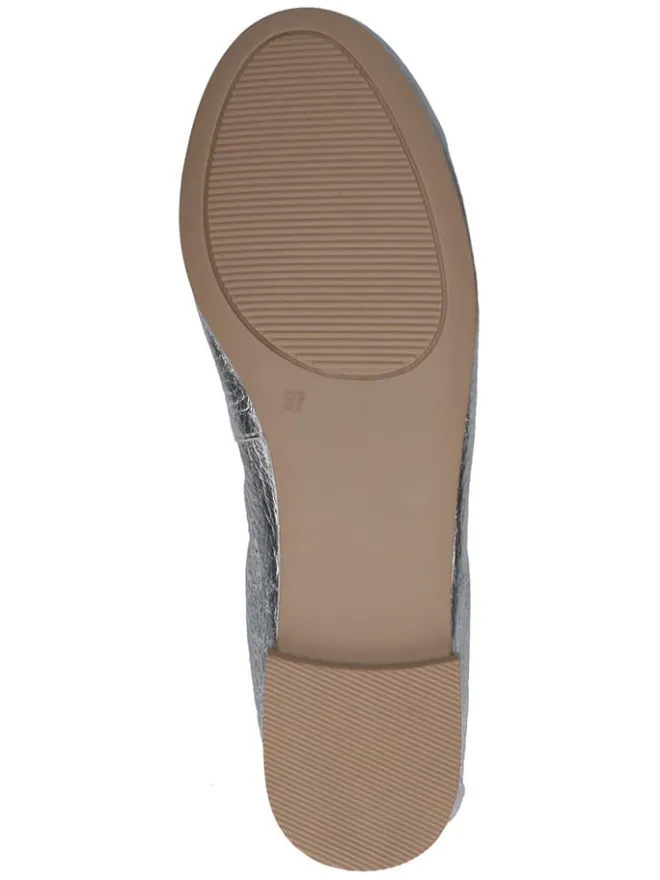 Caprice Ballerinas^Leder-Ballerinas in Silber