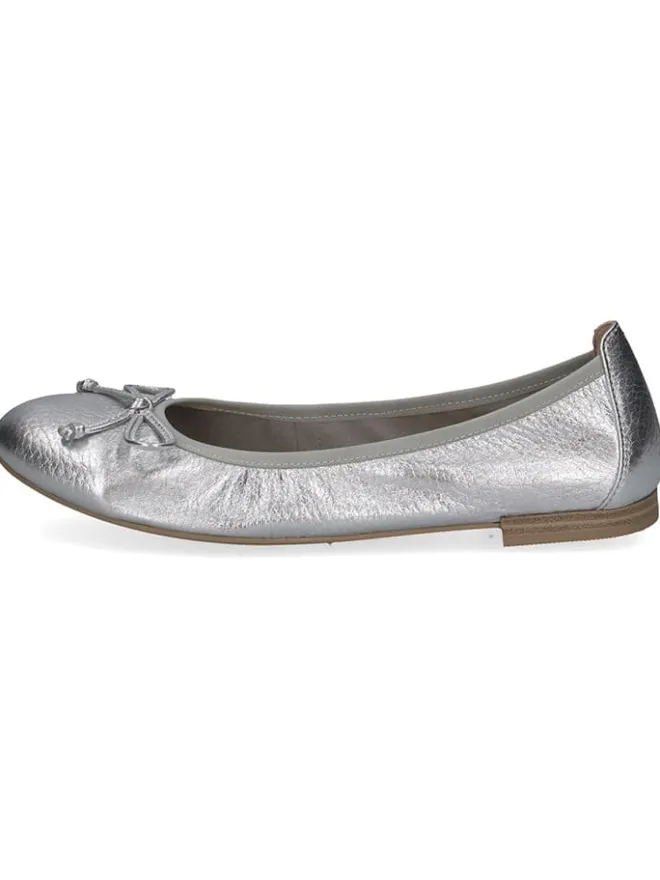 Caprice Ballerinas^Leder-Ballerinas in Silber