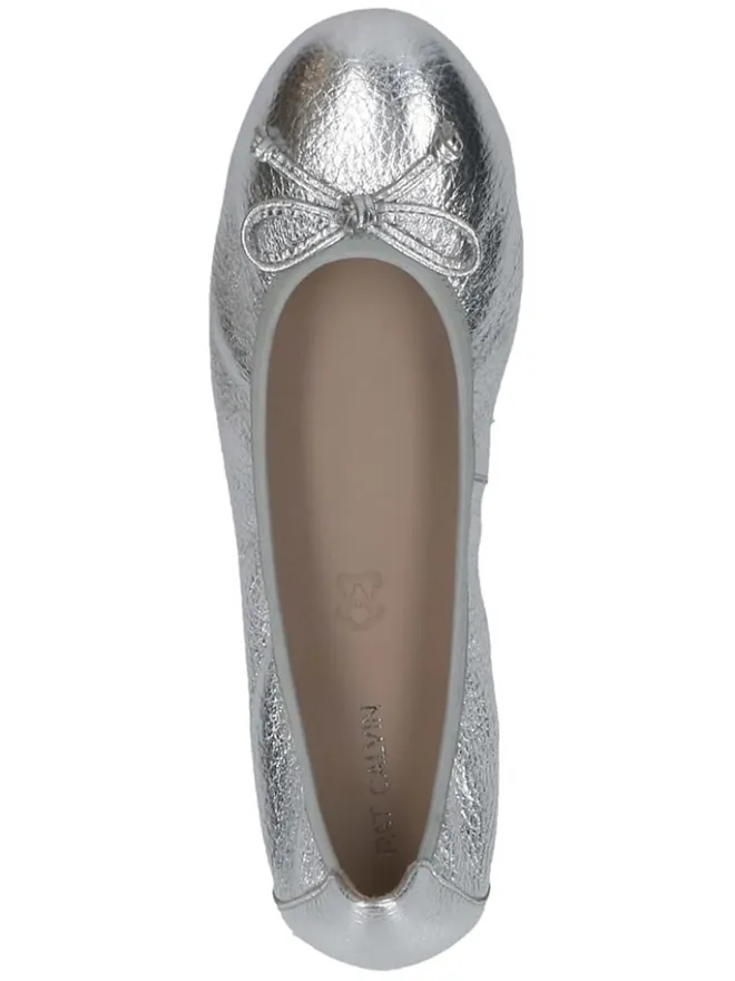 Caprice Ballerinas^Leder-Ballerinas in Silber