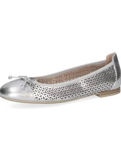 Caprice Ballerinas^Leder-Ballerinas in Silber