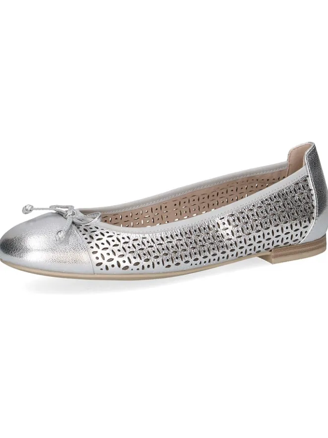 Caprice Ballerinas^Leder-Ballerinas in Silber