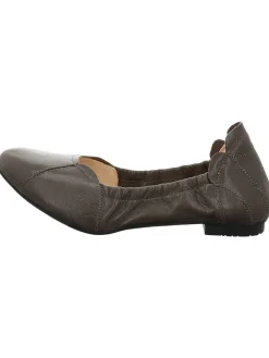 Think! Ballerinas^Leder-Ballerinas in Taupe