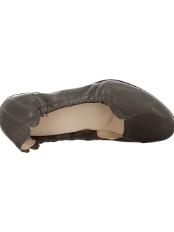 Think! Ballerinas^Leder-Ballerinas in Taupe