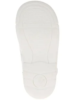 Leder-Ballerinas in Weiß><noscript><img width=