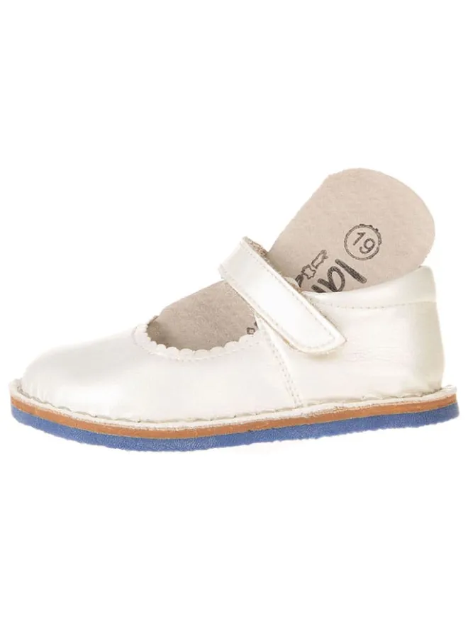 lamino Halbschuhe|Ballerinas^Leder-Barfuß-Ballerinas in Creme
