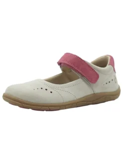 Leder-Barfuß-Ballerinas in Weiß>lamino Hot